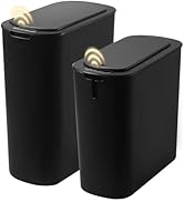LJIACLEA Bathroom Trash Can with Lid Motion Senor Touchless Automatic Garbage Cans for Kitchen,Be...