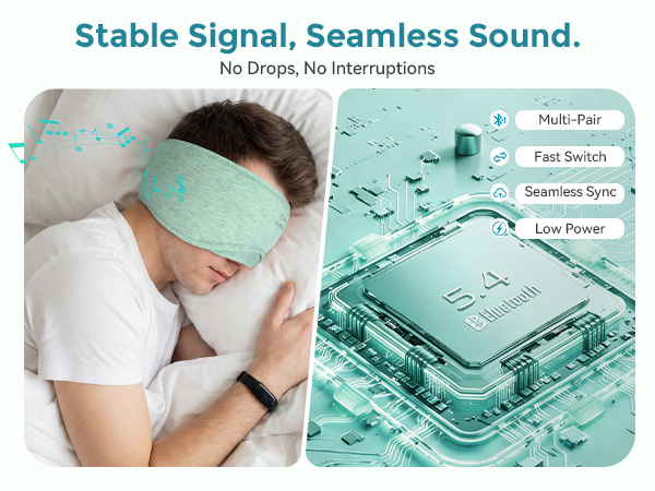 sleep mask with bluetooth headphones