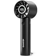 Gaiatop Portable Mini Fan, 3 Speed Handheld Fans with Power Display Flashlight, USB Rechargeable ...