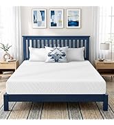 IULULU 8 Inch Full Mattress, Memory Foam Mattress in a Box with Cooling Gel, Medium Firm Support ...