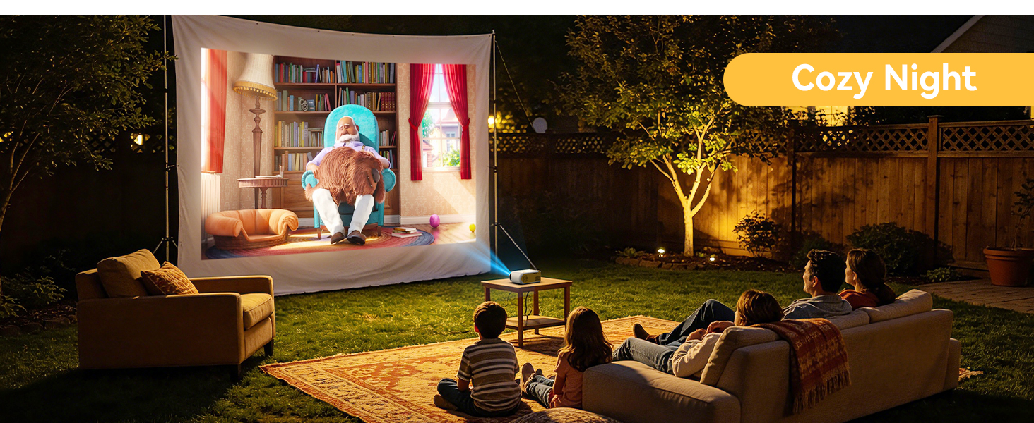 Projector Courtyard Movie