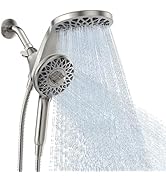 Newfinde High Pressure Rain Shower Head with Handheld Spray Combo: Detachable Dual Shower Head wi...
