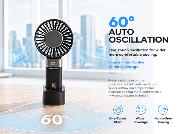 SOTHING Portable Fan Rechargeable