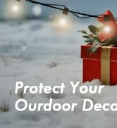 Restmo 4 Pack Compact Outdoor Extension Cord Cover, IP44 Waterproof Box and Safety Housing Case, ...