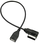 Fydun USB Adapter, USB Music Interface AMI MMI AUX MP3 Cable Adapter for Audi S4 S5 S6 4F0051510G