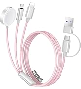 Temdan for Travel Vacation Essentials,3 in 2 USB C Cable for Apple Watch Charger/iPhone 16 Charge...