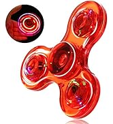 SCIONE LED Fidget Spinners, Light up Sensory Fidget Toys for Kids, Glow in The Dark Toys-ADHD Anx...