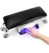 Big Arm Rest for Nails Cushion, Microfiber Leather Hand Rest for Nails Tech, Hand Rest Pillow for...