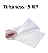 5 mil Thermal Laminating Pouches (100 Pack), BESTEASY Clear 9 x 11.5 Inch Laminating Sheet Paper ...