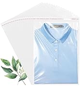 QOIUSO Clear Self-Sealing Cellophane Bags: 100PCS 10x14 Inche Sealable Poly Plastic Shipping Bags...