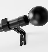 black curtain rod