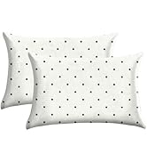 GABraden Satin Pillowcase 2PCS,Mulberry Silk Feeling Pillow Cases for Hair and Skin with Hidden Z...