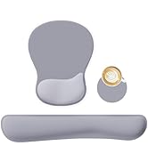WINTOJO Wrist Rest Support for Mouse Pad Keyboard Set Circle Coaster Gaming Mouse Pad Ergonomic G...