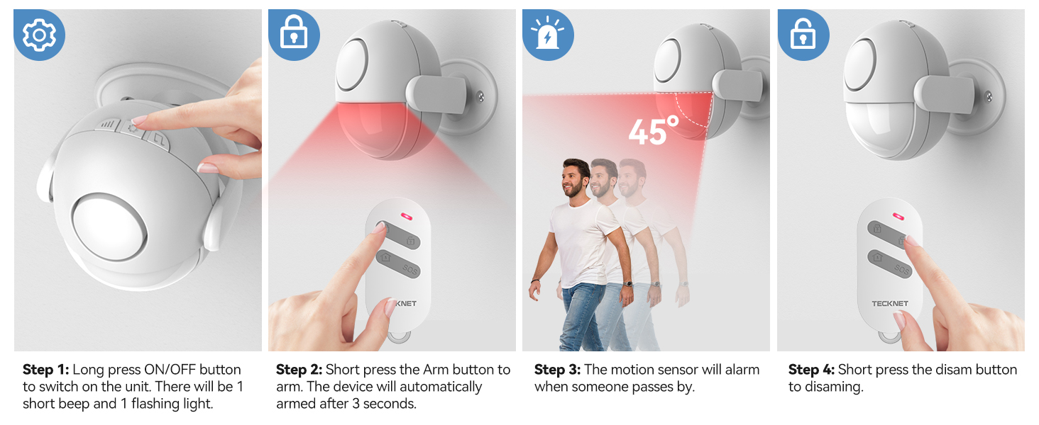 Indoor Motion Sensor Alarm