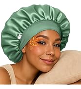 YANIBEST Silk Bonnet for Sleeping Women, Double Layer Hair Satin Bonnets with Elastic Band, Sleep...