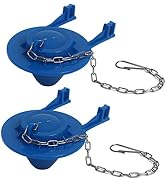 2 Inch Toilet Flapper Replacement Kit, 2pcs Universal Toilet Tank Flapper for American Standard, ...