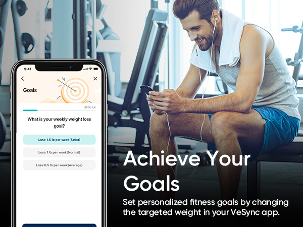 view your body weight changes across days, weeks, and months.