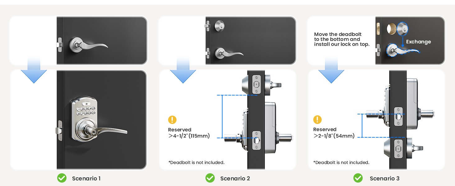 electronic keypad door lock