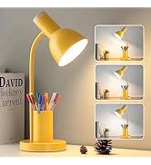 DSYHYL LED Desk Lamp for Home Office, Table Lamp with Pen Holder, 3 Color Modes Reading Light, Ey...