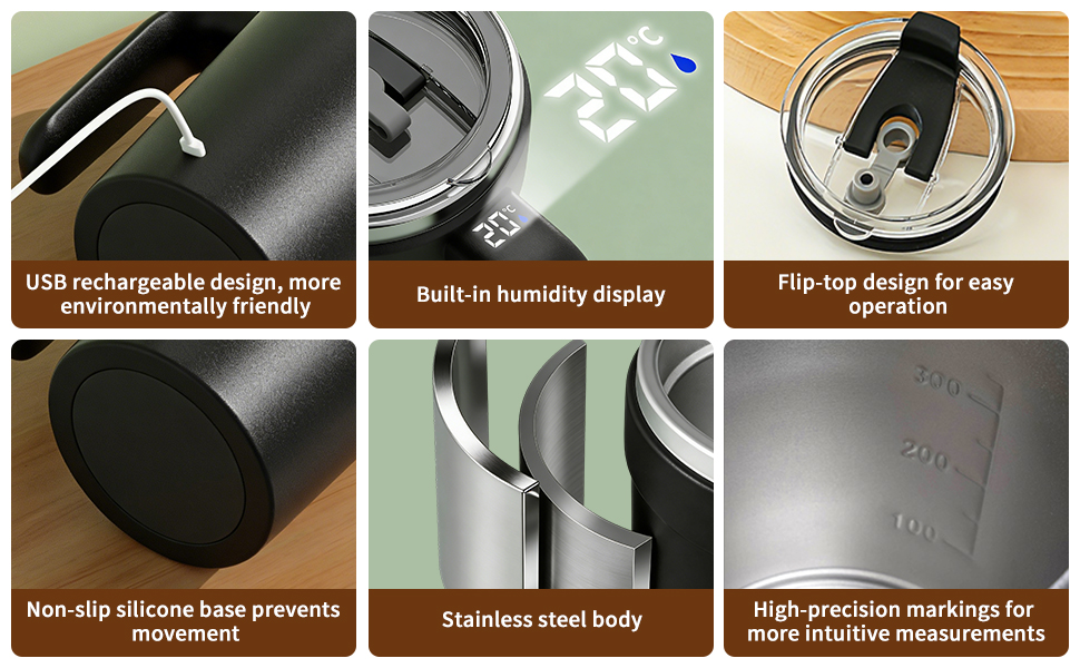 automatic stirring coffee mug