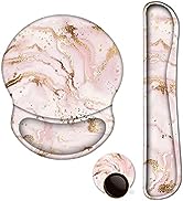 ArtSo Upgraded Wrist Rest Support for Mouse Pad &amp; Keyboard, Ergonomic Gel Mousepad Non-Slip Rubbe...