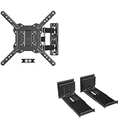 Full Motion TV Wall Mount for 26-60 Inch TV Mounts Up to 77 lbs, Max VESA 400x400mm&amp;&amp;Universal Dr...