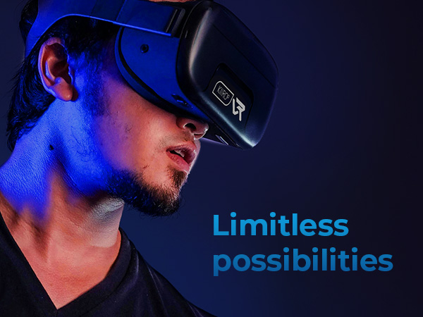 Kiiroo VR Headset, Glasses-Friendly, iPhone, Android &amp; Windows, 5.5"-7.2", Fixed Focus, 360 Video