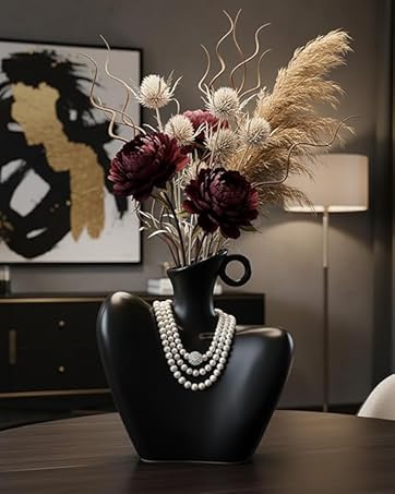 white vases