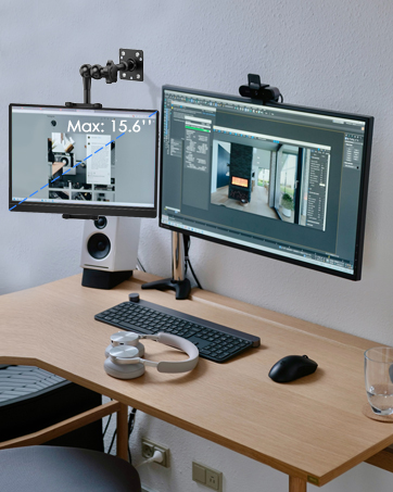 Single Monitor Desktop/Wall Mount Stand