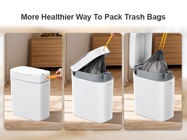 motion sensor trash can