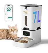 TYM Automatic Cat Feeder, 7L Time Cat Food Dispenser for Dry Food, APP Control Pet Feeder Program...
