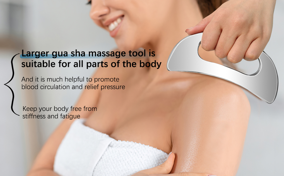 Gua Sha Massage Tool with Handle