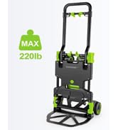 2-in-1 Folding Hand Truck Dolly 330LB Load Carrying Foldable Dolly