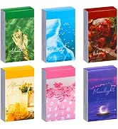 6 Sets 300 Pcs Washi Stickers Set Cute Aesthetic Sticker Book for Journaling, DIY Decorative Pape...
