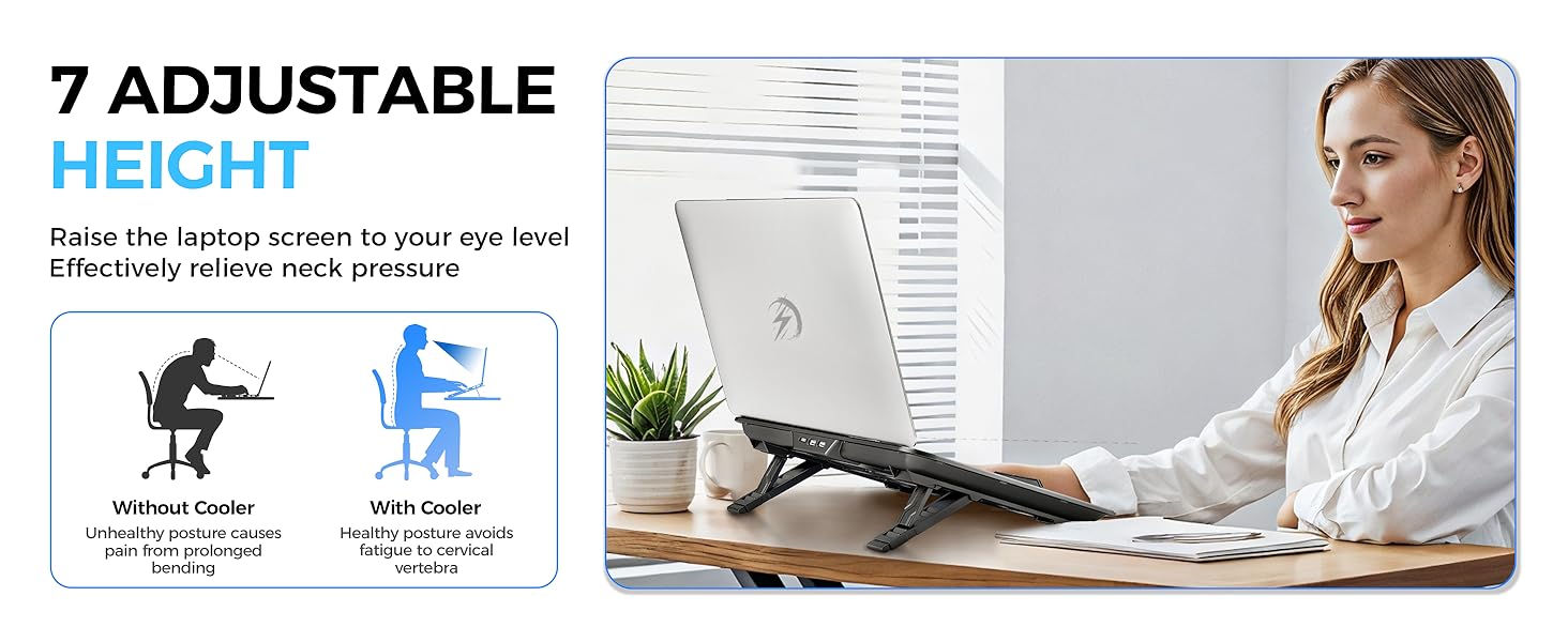 Laptop Cooling Stand laptop fan cooling pad heat dissipation laptop stand with fan deck