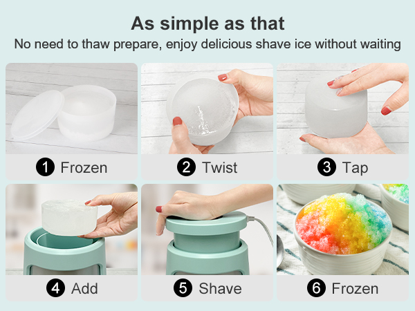 Easy to use shaved ice machine