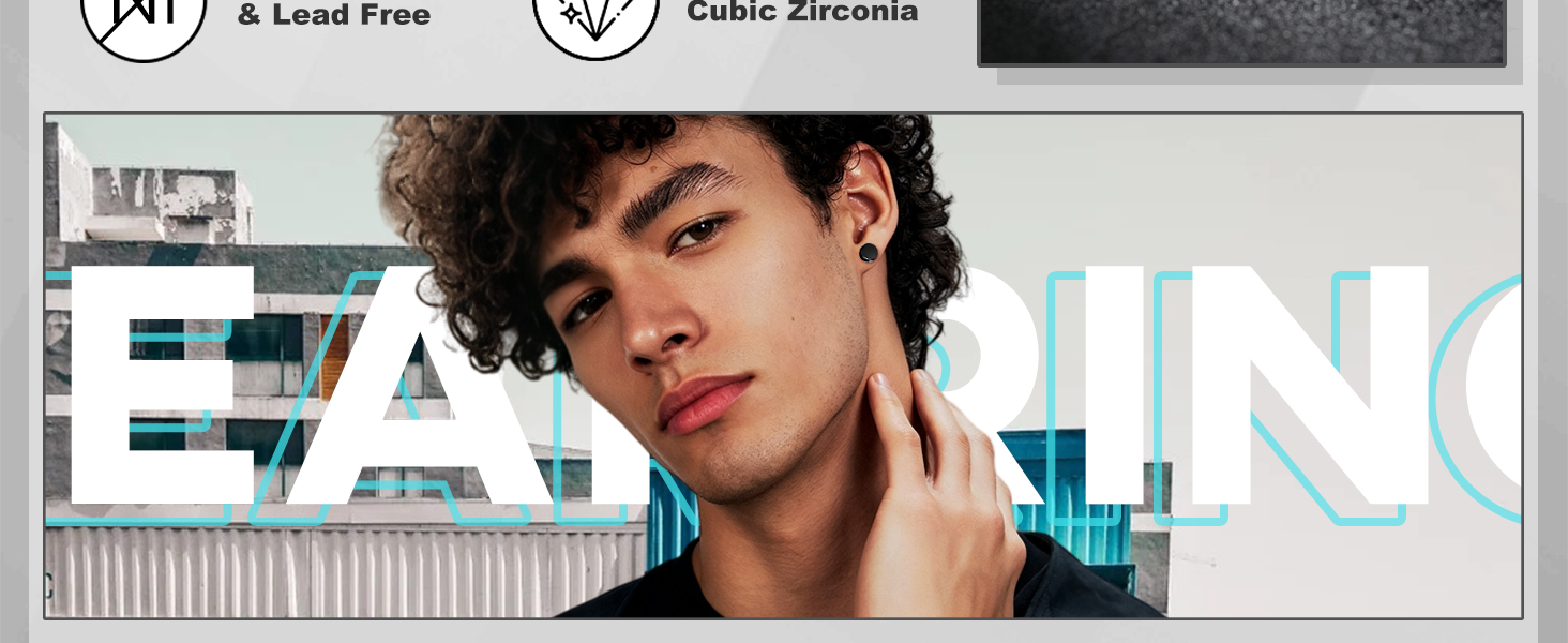 MENS EARRINGS STUDS
