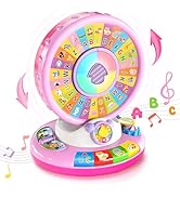 Toys for 1 2 3 Year Old Girls, Musical Spin and Sing Alphabet Zoo, Learning Toys for Toddlers 1-3...