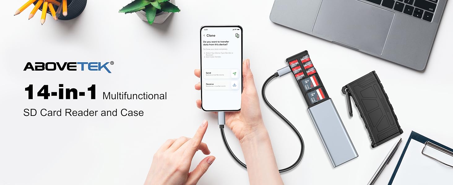 AboveTEK High-Speed SD Card Reader