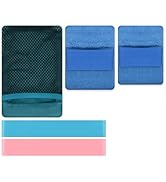YCConcept Reusable Sand Remover Bag and Towel Bands Set Beach Accessories Must Haves Set of 5 (3 ...