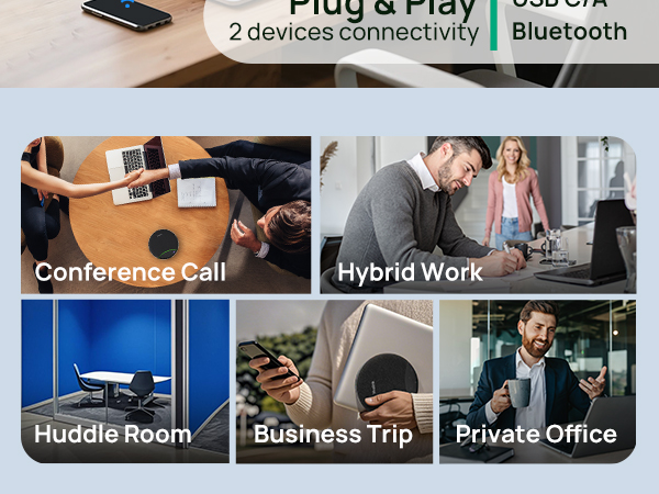 bluetooth speakerphone speakerphone for computer meeting speaker and microphone usb speaker mic