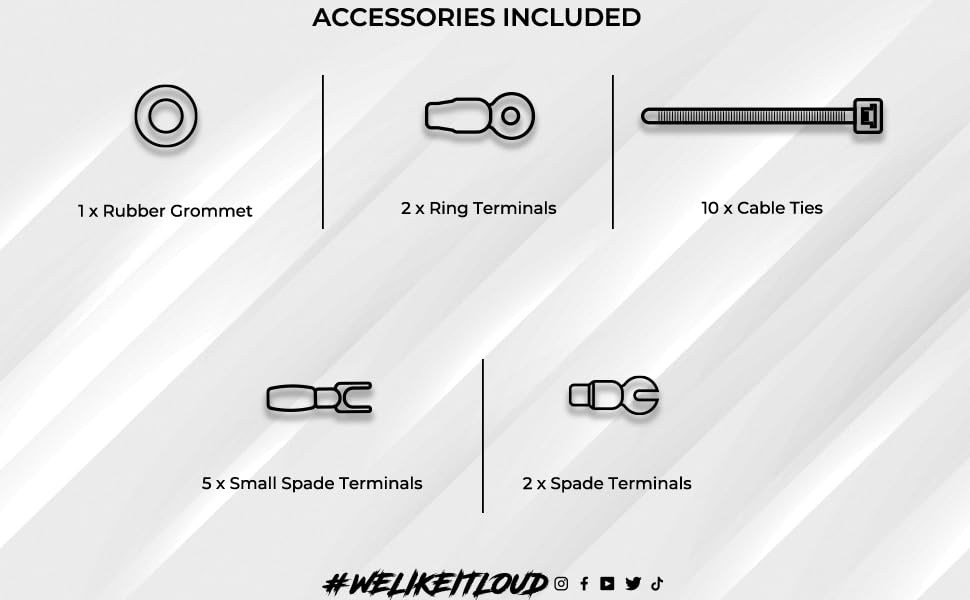 ampkit for 4 ga for al amplifiers car audio 