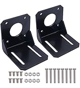 weideer 2Pcs 42mm Stepper Motor Mounting Bracket Alloy Steel L-shape Fixed Seat For NEMA17 Steppe...