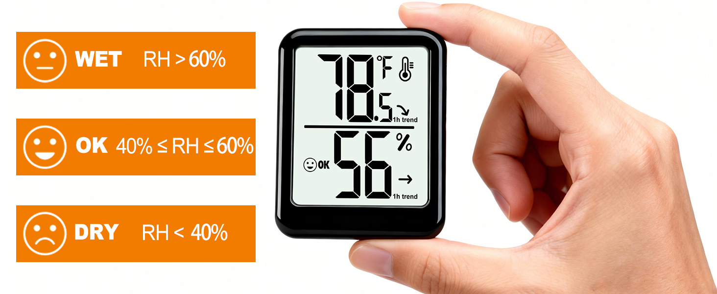 humidity accuracy: +/- 5%RH