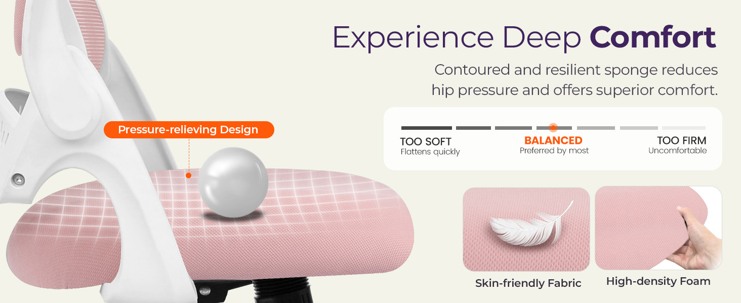Bionic-Curved Design Chair for Support