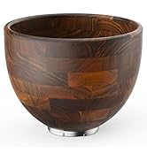 Cofun Premium Wood Mixing Bowl, Compatible with 4.5-5 Qt Tilt-Head Stand Mixers, Natural True Woo...