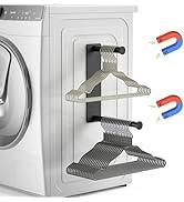 MFTEK Hanger Organizer Stacker, Magnetic Hanger Holder, Extendable Hangers Storage Rack for Washi...