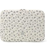 Puffy Laptop Sleeve 13-15.6 Inch Cute Quilted Laptop Protective Case Padded Floral Computer Sleev...