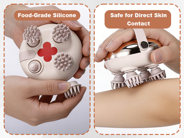 8 Silicone Massage Claws for Comfort
