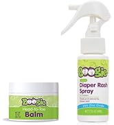 Diaper Rash Care Bundle for Baby, Diaper Rash Spray &amp; Healing Balm by the Makers of Boogie Wipes